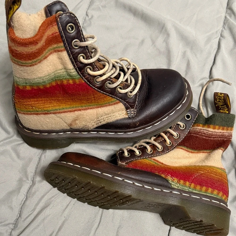 Vintage Dr. Martens Pendleton Combat Boots - Picture 1 of 9